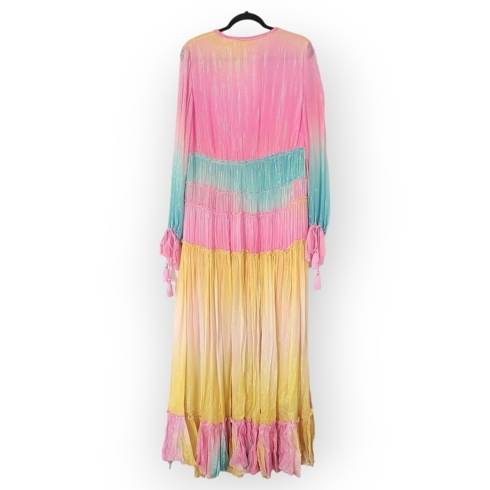 ROCOCO SAND Maxi Dress Summer Sequin Pastel High-Low Dress Ombre Bloggers Fave - Picture 7 of 16